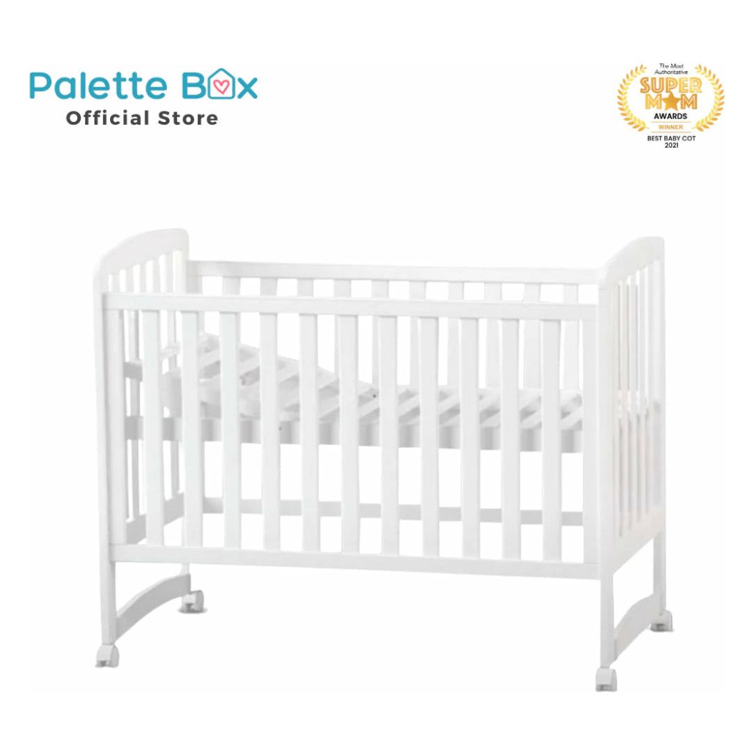 Palette Box Sweet Dreams Avant Garde 10-in-1 Convertible Baby Cot with Anti-Colic System (ACS) & Rocker - Drop Gate (120x60cm)