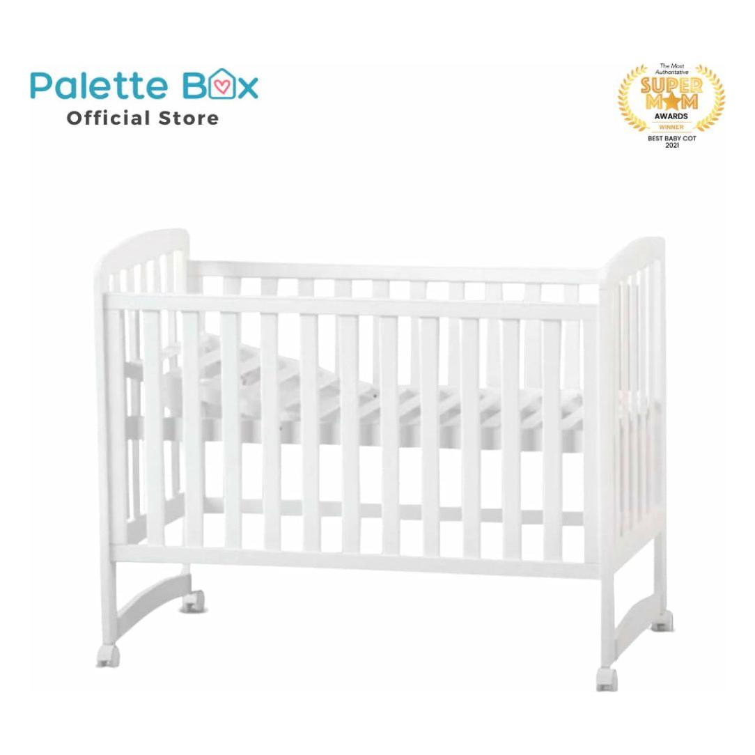 Palette Box Sweet Dreams Avant Garde 10-in-1 Convertible Baby Cot with Anti-Colic System (ACS) & Rocker - Drop Gate (120x60cm)