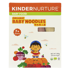 KinderNurture Organic Baby Noodles- Multi Vege Flavour, 300g. | Little Baby.