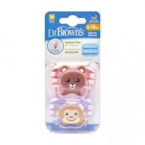 Dr. Brown’s Prevent Printed Shield Pacifier Twin Pack (Assorted Designs)