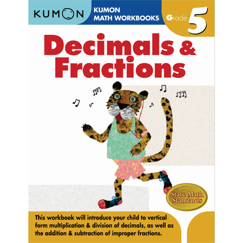 Kumon Math Workbooks Grade 5 Decimals & Fractions | Little Baby.