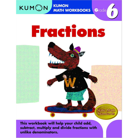 Kumon Math Workbooks Grade 6 Fraction | Little Baby.