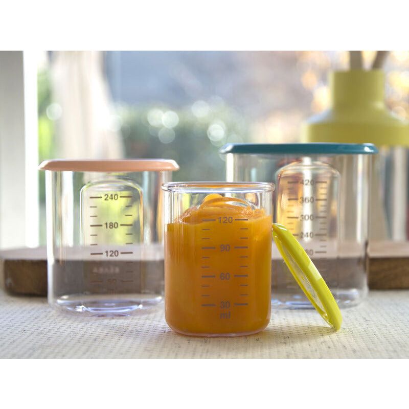 Beaba Baby Portion Jar 120ml - Grey