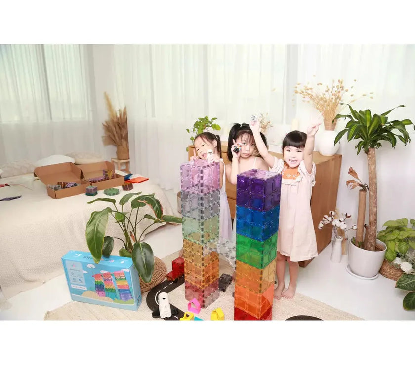 SparksMag Classic 208 Pcs Grande Magnetic Tiles Set