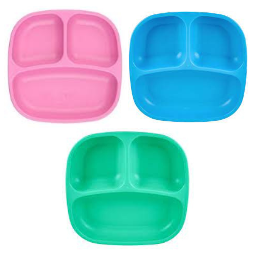 Re-Play Divided Plate Set of 3