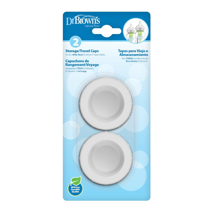 Dr. Brown’s Wide-Neck Storage Travel Cap (Twin Pack)