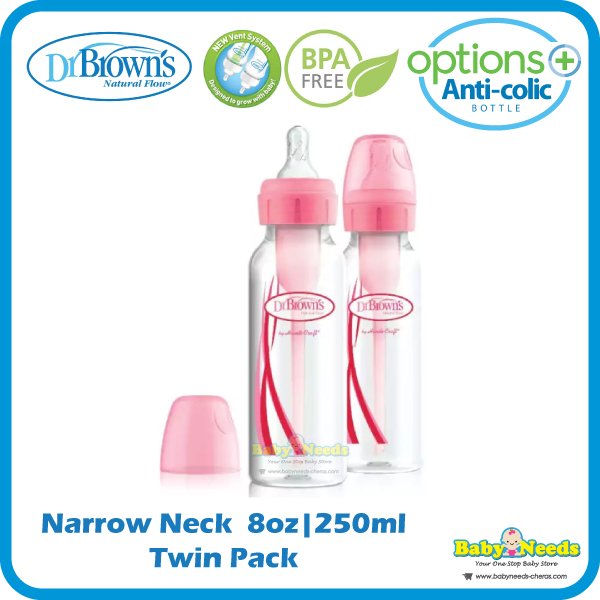 Dr. Brown’s 250ml PP Options+ Narrow-Neck Baby Bottle (Assorted Designs)-1