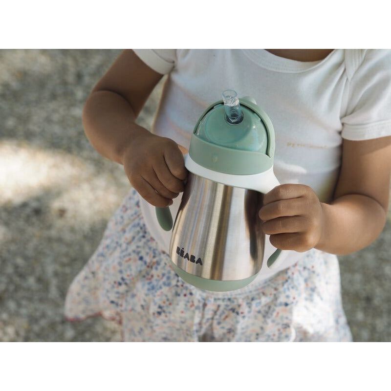 Beaba Stainless Steel Straw Cup 250ml (Assorted Colours)