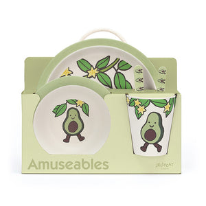 JellyCat Amuseable Avocado Bamboo Set | Little Baby.