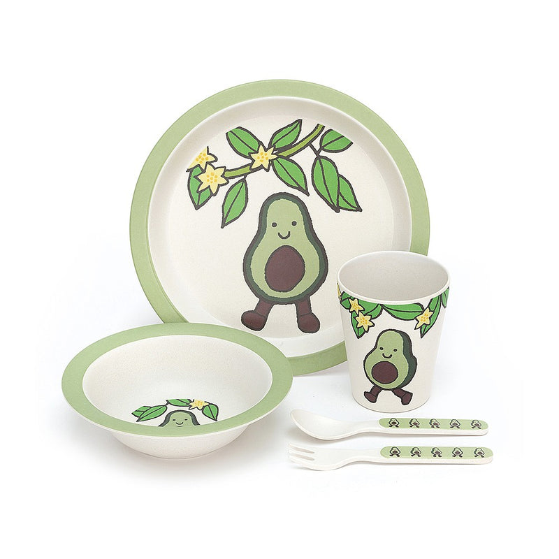 JellyCat Amuseable Avocado Bamboo Set | Little Baby.