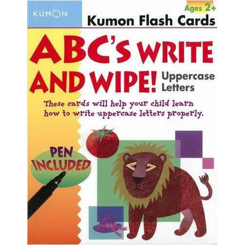 Kumon Flash Cards - ABCs Write & Wipe - Uppercase | Little Baby.