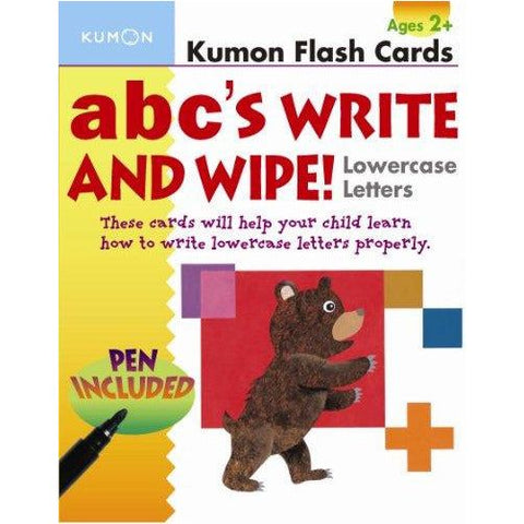 Kumon Flash Cards - ABCs Write & Wipe - Lowercase | Little Baby.