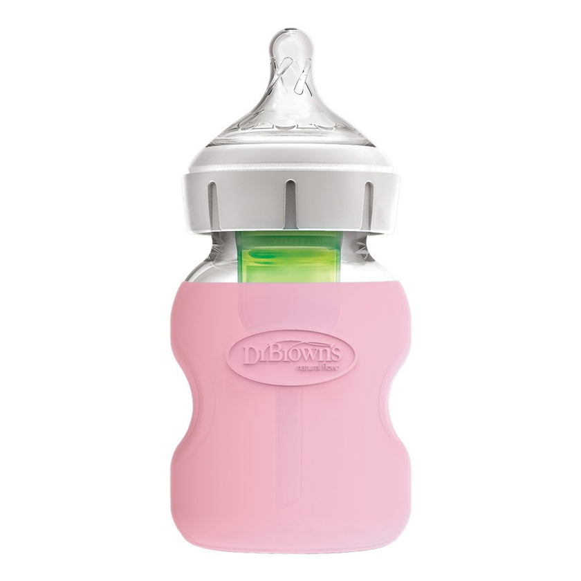 Dr. Brown’s Natural Flow Options+ Glass Baby Bottle Sleeve (Wide-Neck)