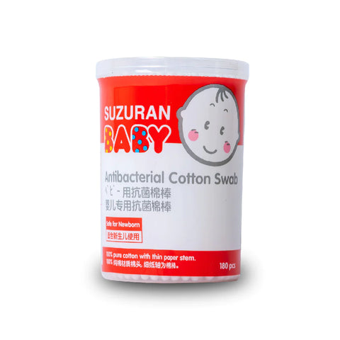 Suzuran Antibacterial Cotton Swab 180 pcs