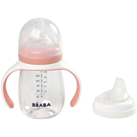 Beaba 2-in-1 Training Bottle 210ml (Assorted Colours)