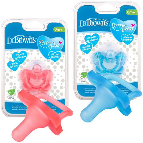 Dr. Brown’s HappiPaci Silicone Pacifier 0m+ (Assorted Designs)
