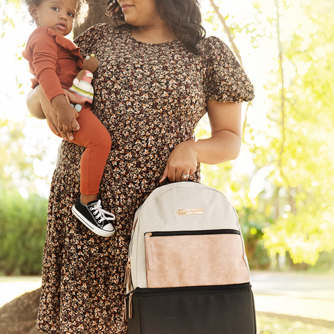 Petunia Pickle Bottom Axis Backpack Dusty Rose Sand Exclusive