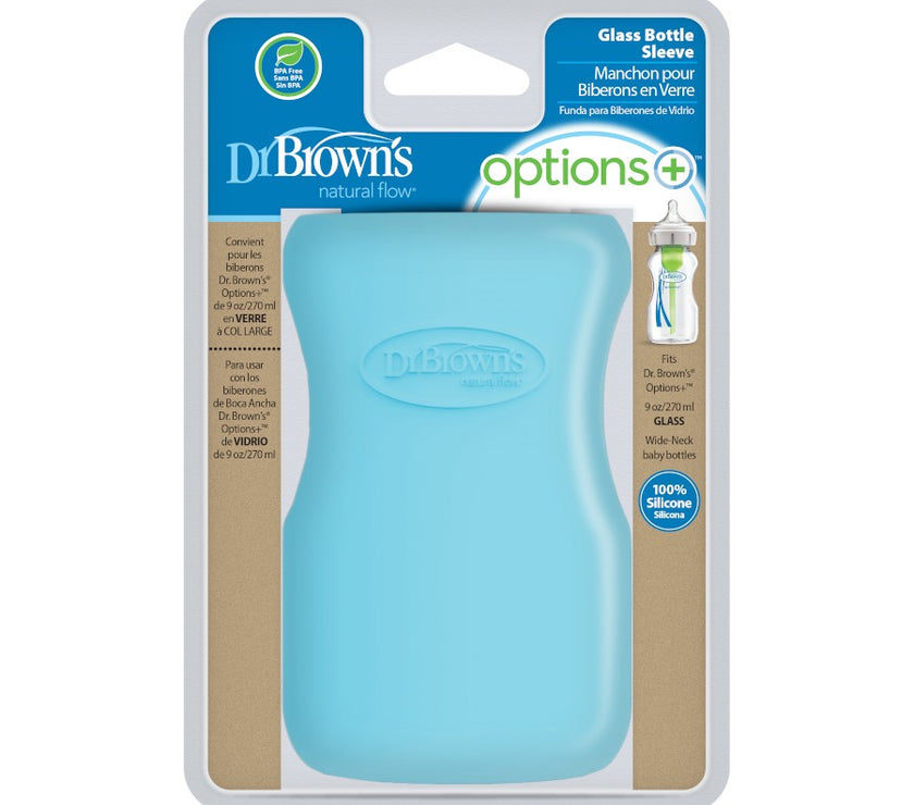 Dr. Brown’s Natural Flow Options+ Glass Baby Bottle Sleeve (Wide-Neck)