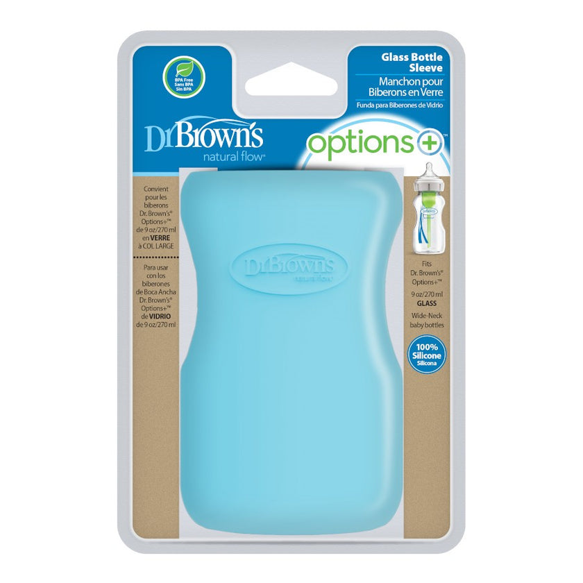 Dr. Brown’s Natural Flow Options+ Glass Baby Bottle Sleeve (Wide-Neck)