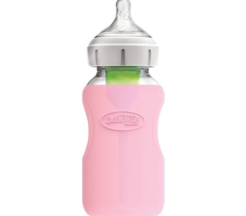 Dr. Brown’s Natural Flow Options+ Glass Baby Bottle Sleeve (Wide-Neck)
