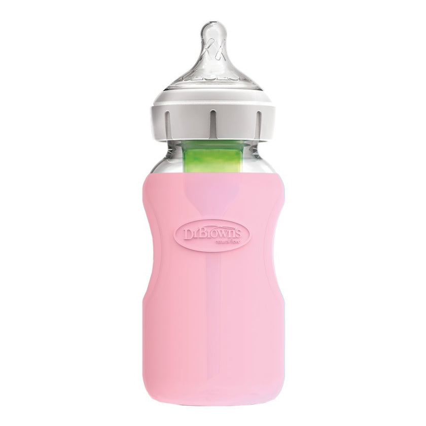 Dr. Brown’s Natural Flow Options+ Glass Baby Bottle Sleeve (Wide-Neck)