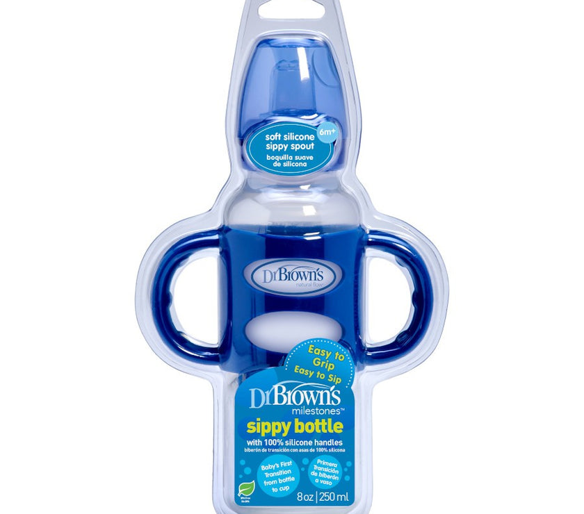 Dr. Brown’s® Milestones™ Narrow Sippy Bottle w Handles (Assorted Designs)