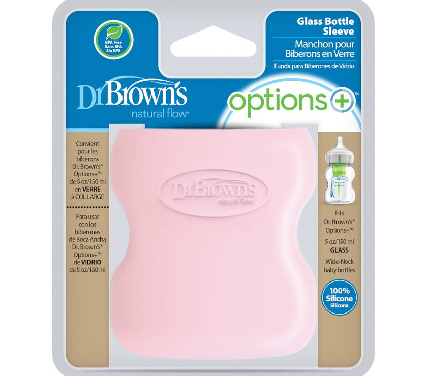 Dr. Brown’s Natural Flow Options+ Glass Baby Bottle Sleeve (Wide-Neck)