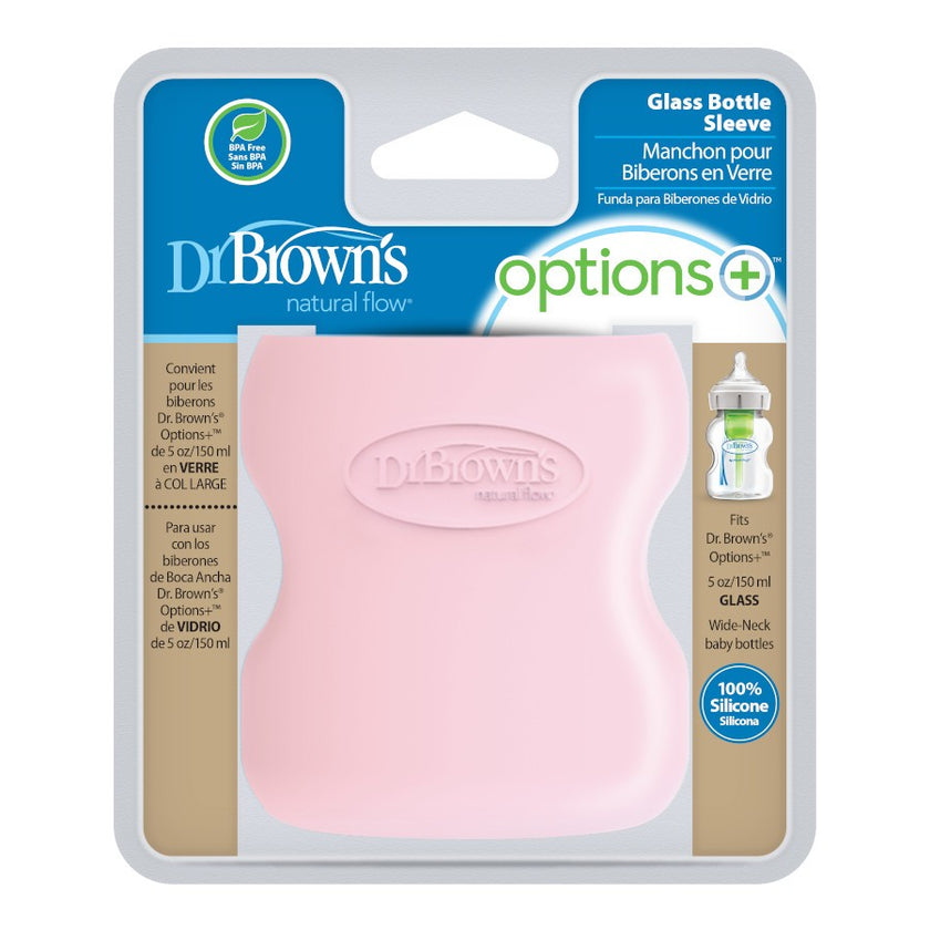 Dr. Brown’s Natural Flow Options+ Glass Baby Bottle Sleeve (Wide-Neck)
