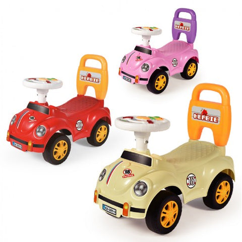 Lucky Baby Ride-On Push Car - Beetles (Assorted Designs)