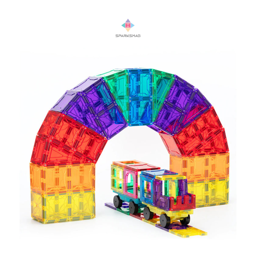 SparksMag Classic 208 Pcs Grande Magnetic Tiles Set