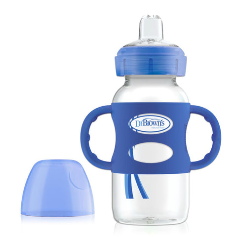 Dr Brown’s 270ml Sippy Spout Bottle w Silicone Handle (Assorted Designs)