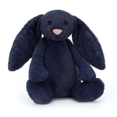JellyCat Bashful Navy Bunny - Huge H51cm | Little Baby.