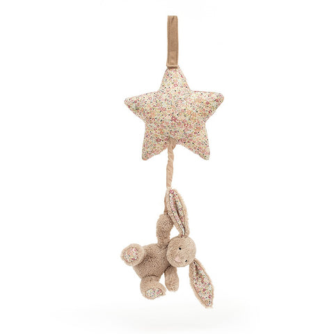 JellyCat Blossom Bea Beige Bunny Musical Pull | Little Baby.