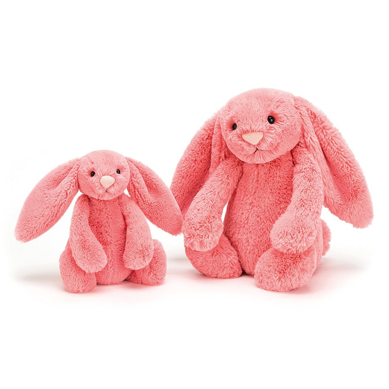 JellyCat Bashful Coral Bunny - Medium H31cm | Little Baby.