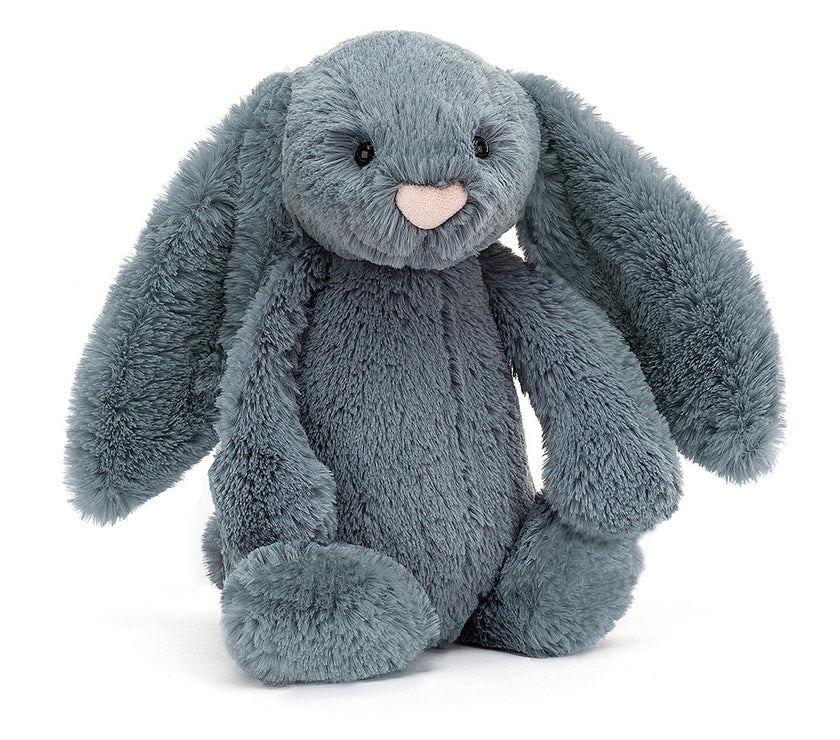 JellyCat Bashful Dusky Blue Bunny - Medium H31cm | Little Baby.