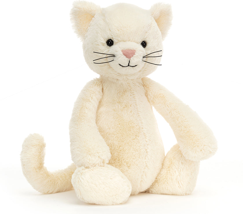 JellyCat Bashful Cream Kitten - Medium H31cm | Little Baby.