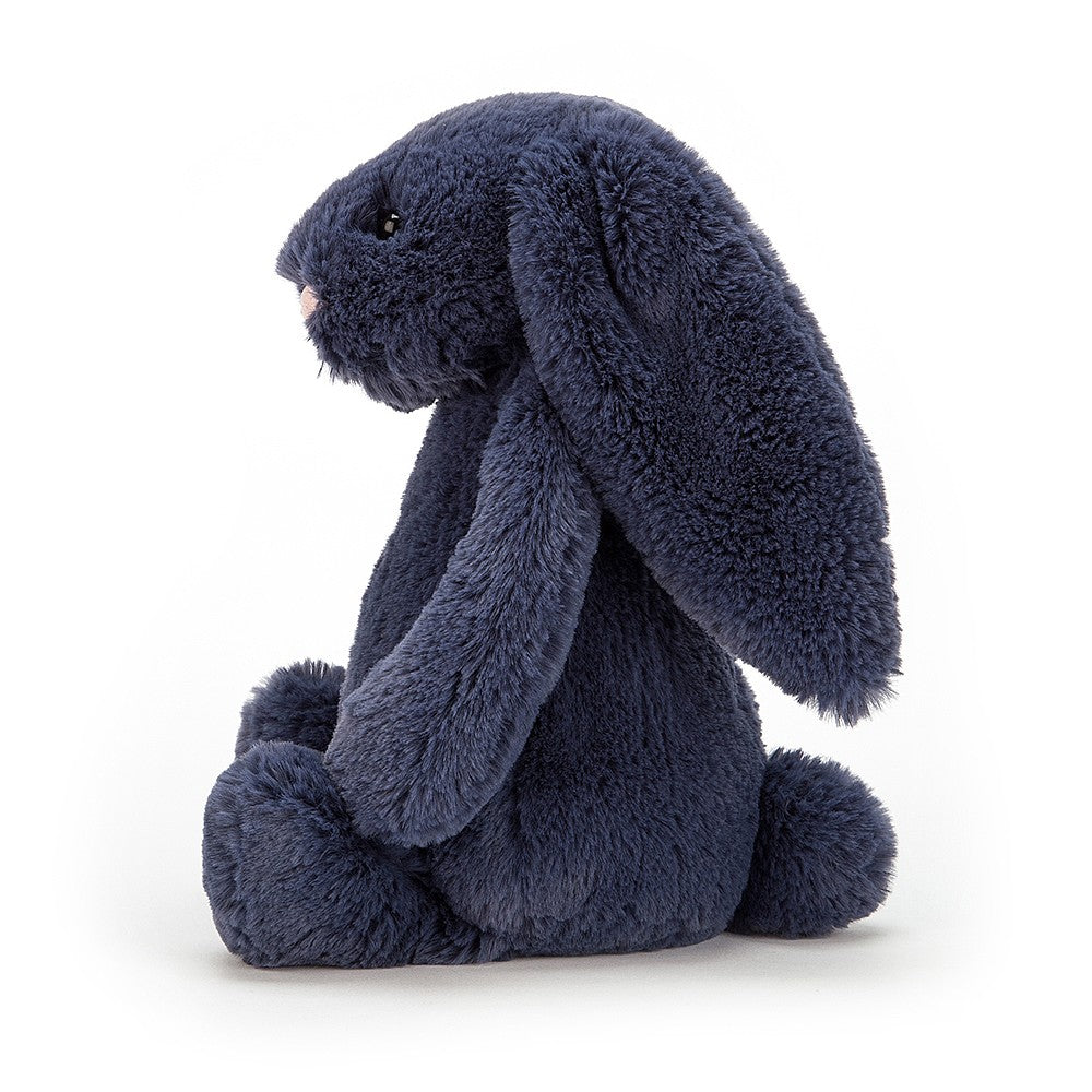JellyCat Bashful Navy Bunny - Medium H31cm | Little Baby.