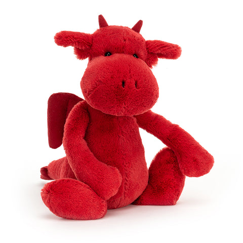 JellyCat Bashful Red Dragon - Medium H31cm | Little Baby.