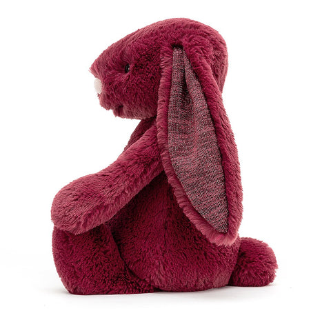 JellyCat Bashful Sparkly Cassis Bunny - Medium H31cm | Little Baby.