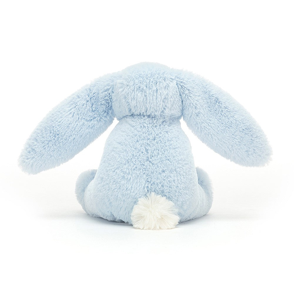 JellyCat Bashful Blue Bunny Wooden Ring Toy | Little Baby.