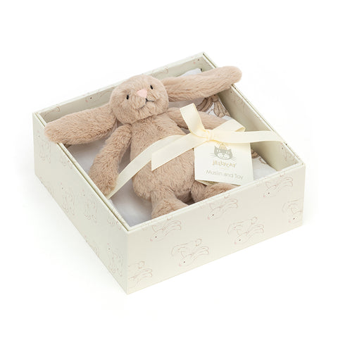 JellyCat Bashful Beige Bunny Gift Set | Little Baby.