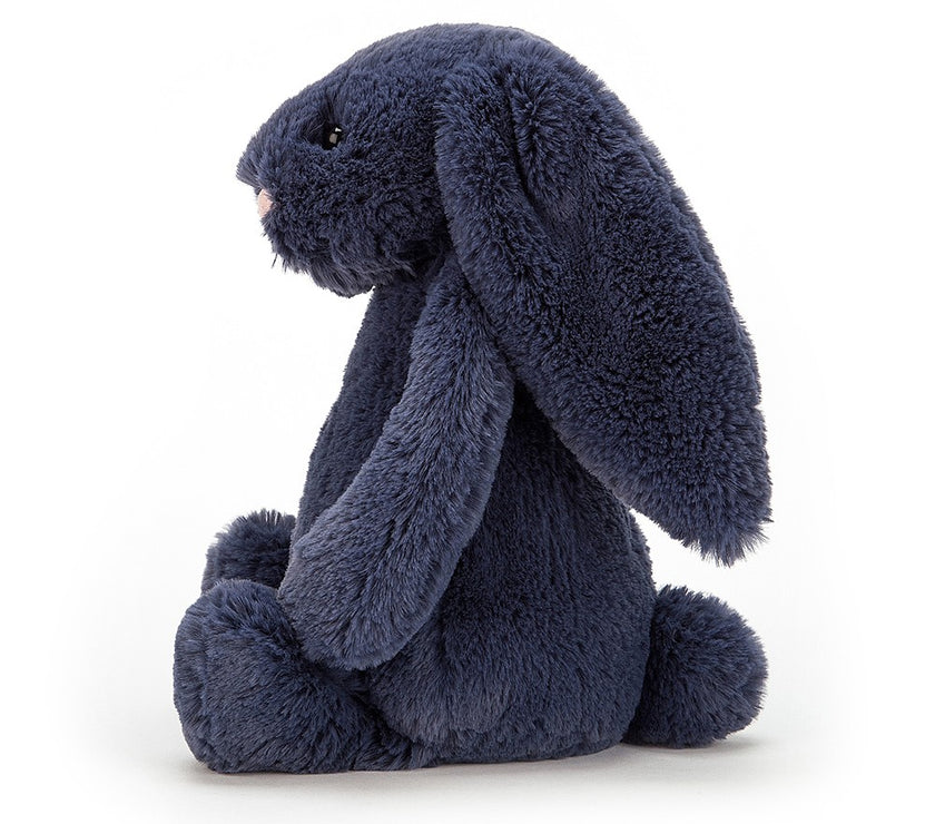 Jellycat Bashful Navy Bunny - Small H18cm