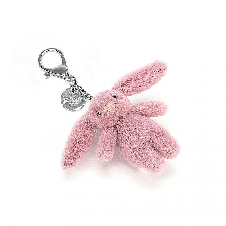 Jellycat Bashful Bunny Tulip Bag Charm H8CM