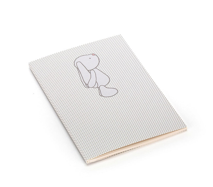 JellyCat Bashful Bunny Beige Spots A6 Note Book | Little Baby.