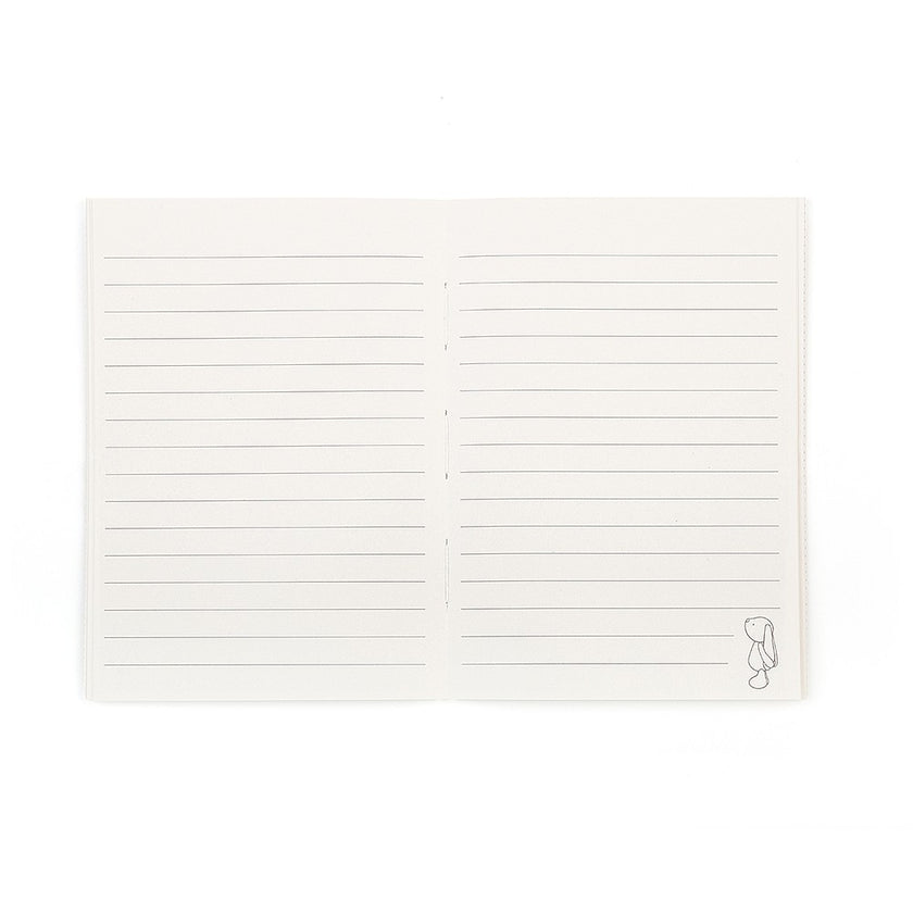 JellyCat Bashful Bunny Pink Stripes A6 Note Book | Little Baby.
