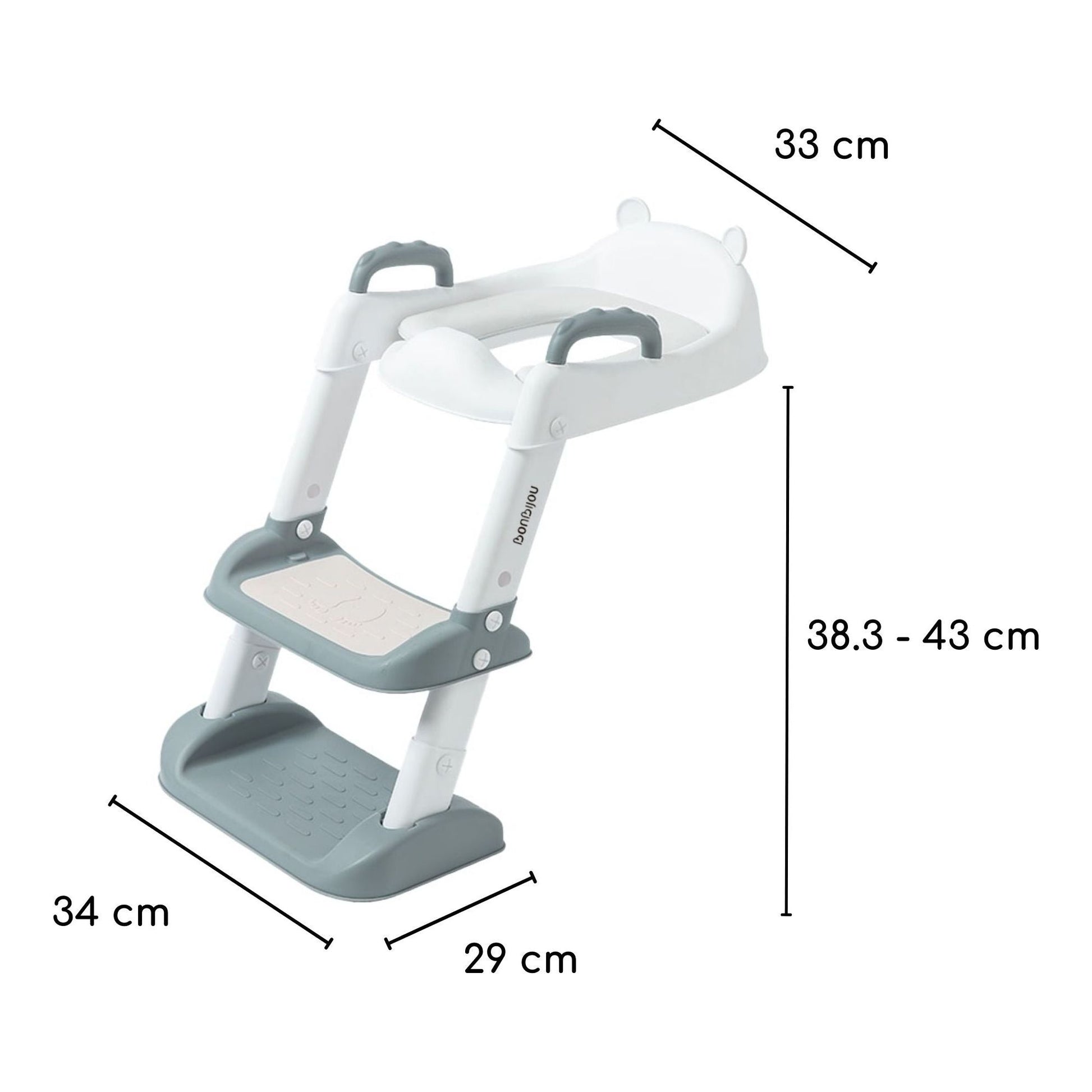 Bonbijou Training Potty Seat With Foldable Step Ladder-2