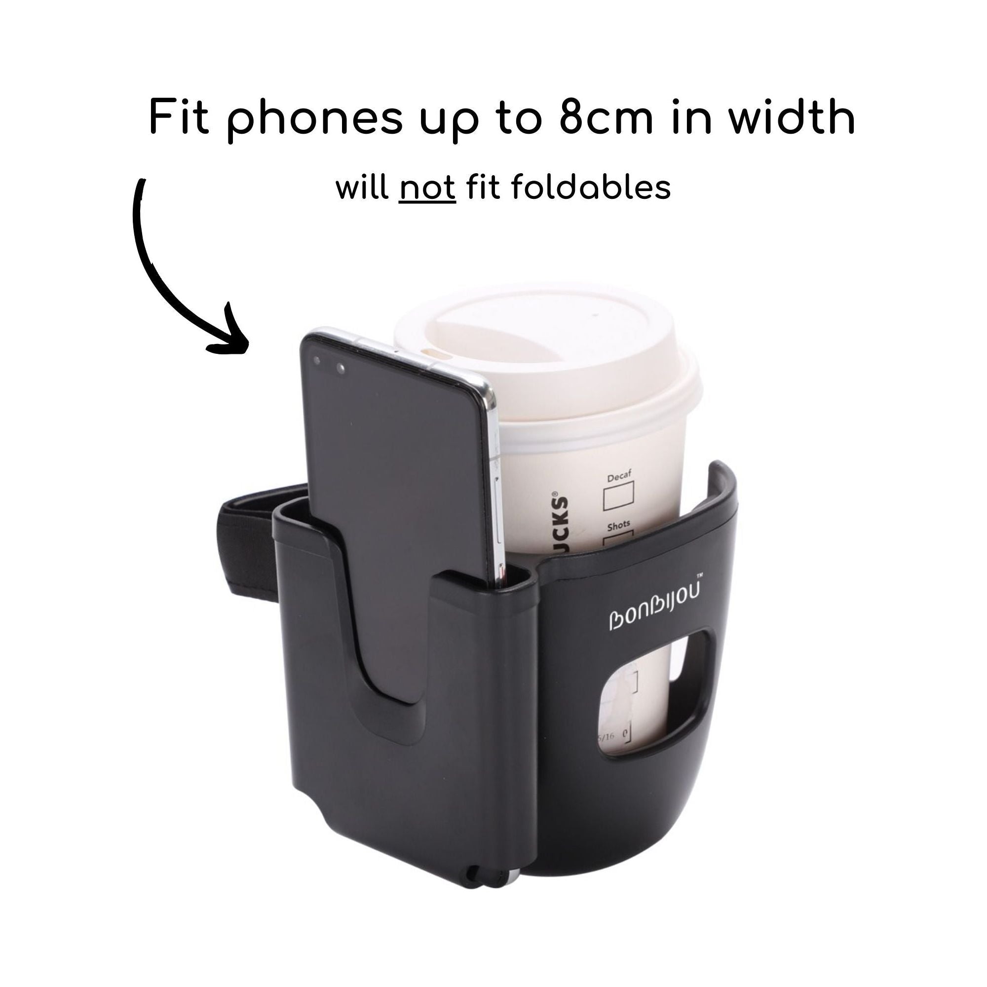 Bonbijou 2-In-1 Cup & Phone Holder