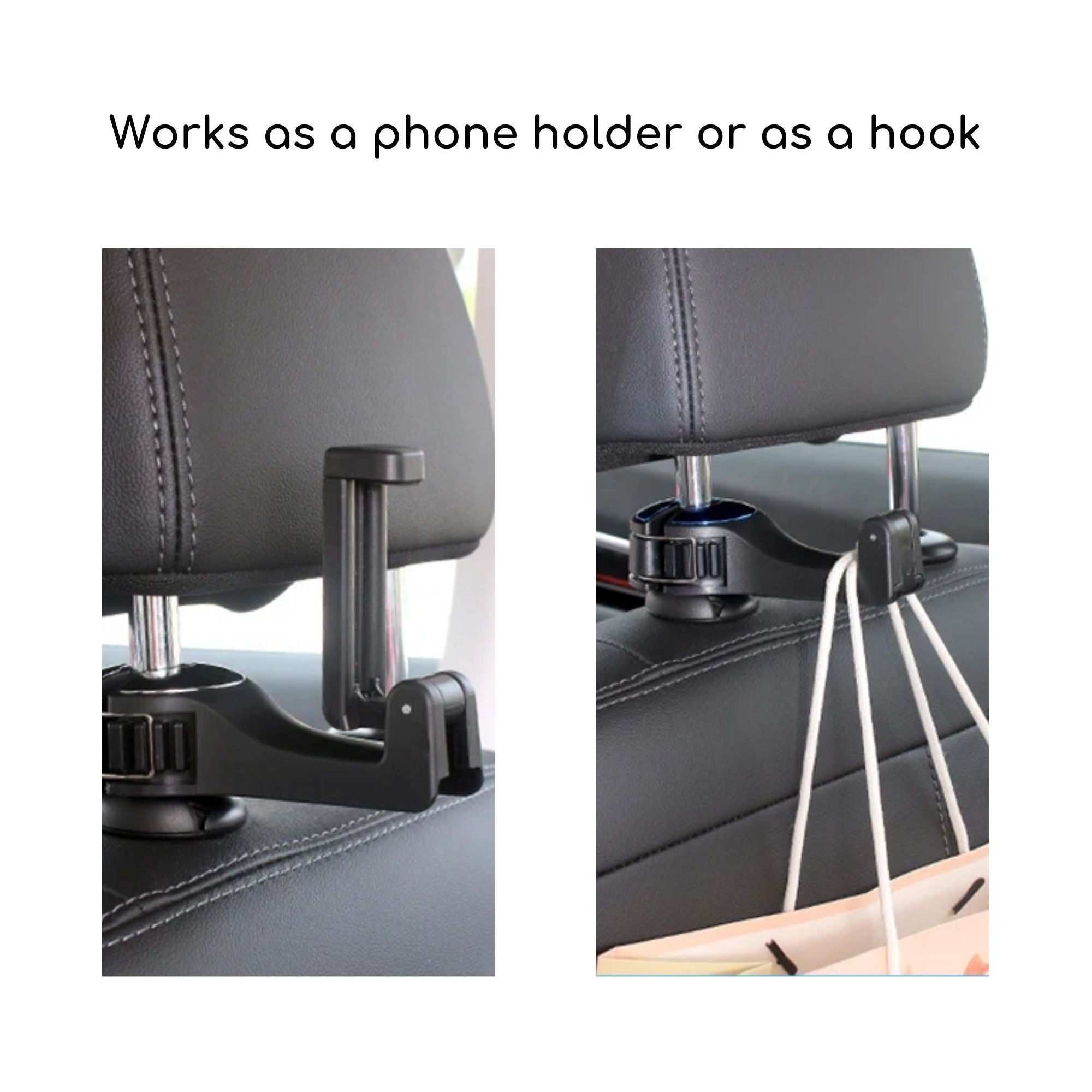 Bonbijou Multifunctional Car Hook With Mobile Phone Holder