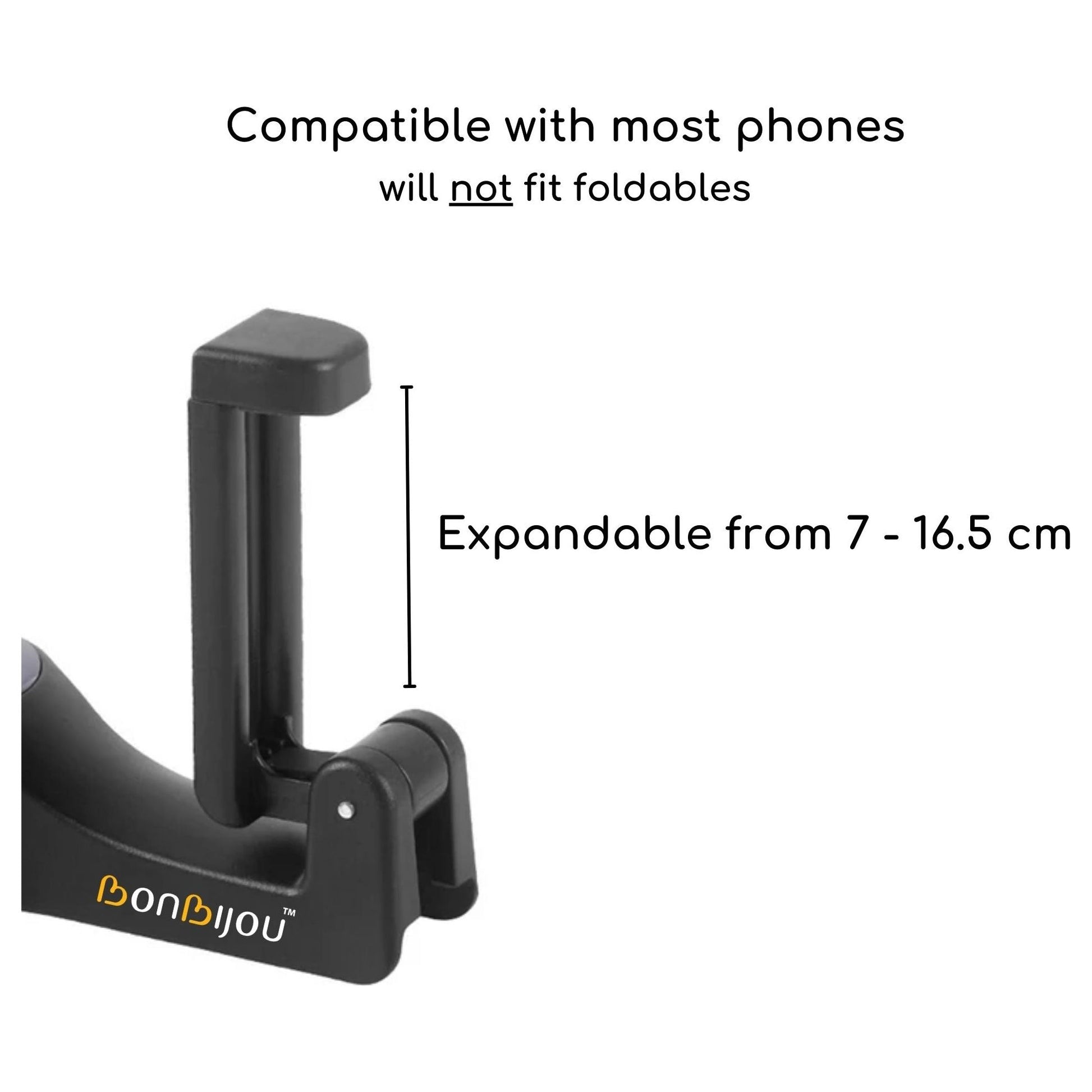 Bonbijou Multifunctional Car Hook With Mobile Phone Holder-3