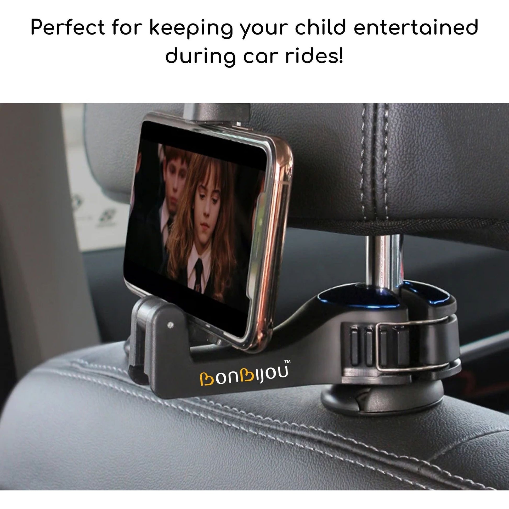 Bonbijou Multifunctional Car Hook With Mobile Phone Holder-4